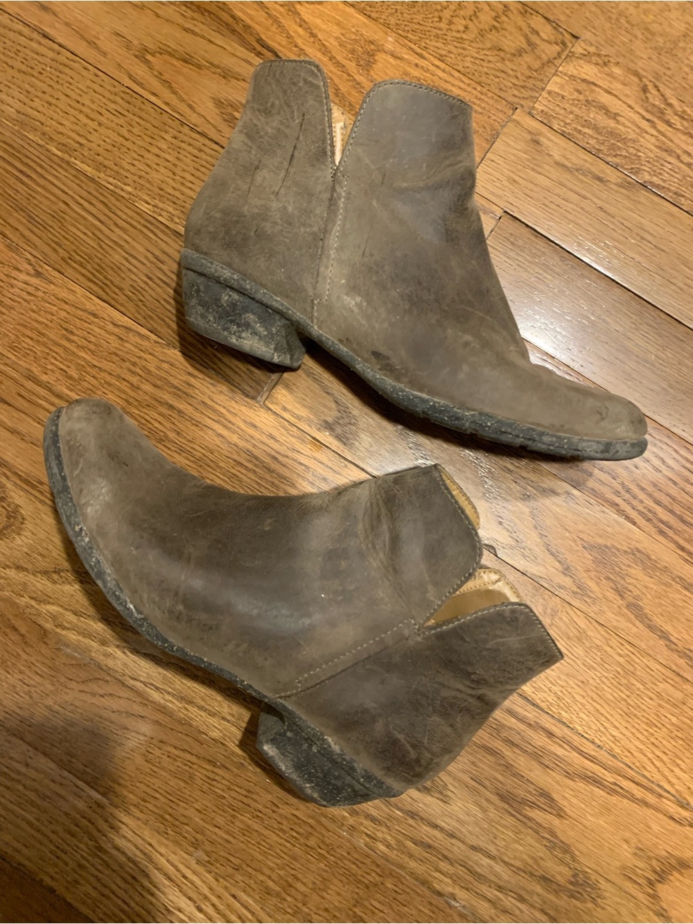 Clarks Brown Suede Ankle Booties